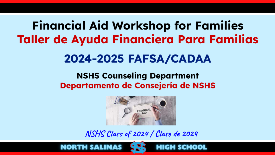 Financial Aid Workshop for Families